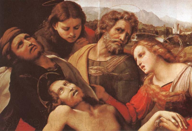 RAFFAELLO Sanzio Detail of Christ
